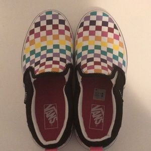 Vans rainbow checker kids 3
